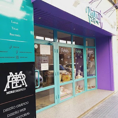 Recreart | Telas y lanas · Accesorios para tejer · Mercería | Talleres de punto, ganchillo y costura